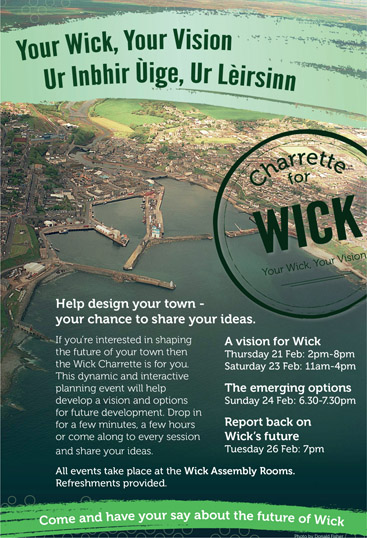Figure 5.15.3: Publicity flyer for the Wick charrette