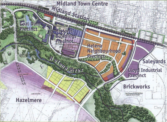 Figure 5.3.3: Plan of Railway Workshops redevelopment area
