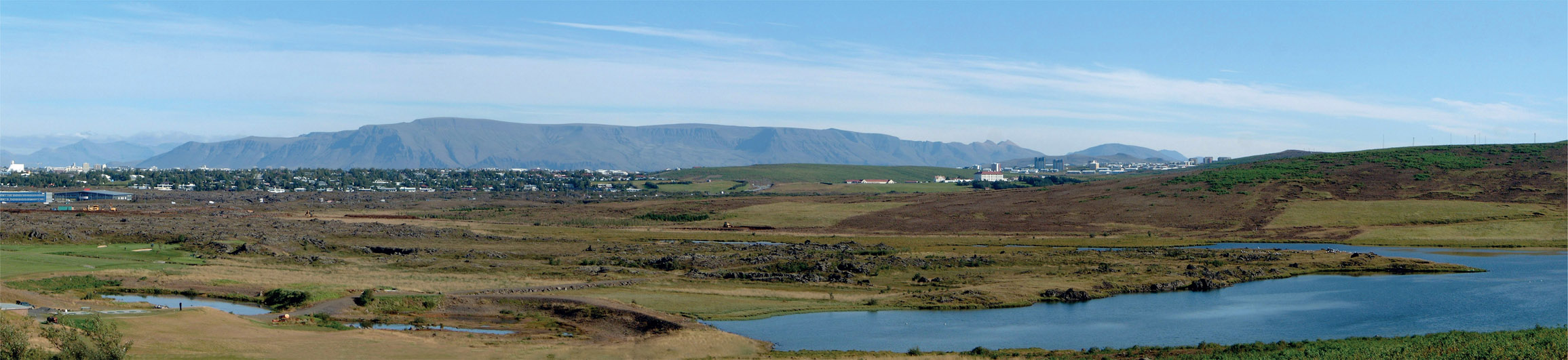 Figure 5.7.1: View of Urridaholt and Urridavatn Lake