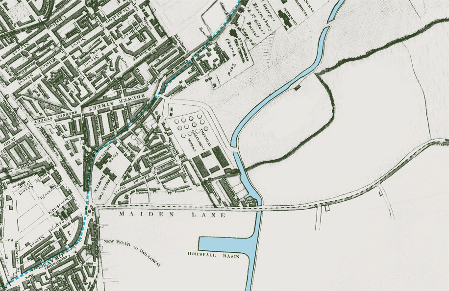 Figure 3.1: King’s Cross before the railways (1834).