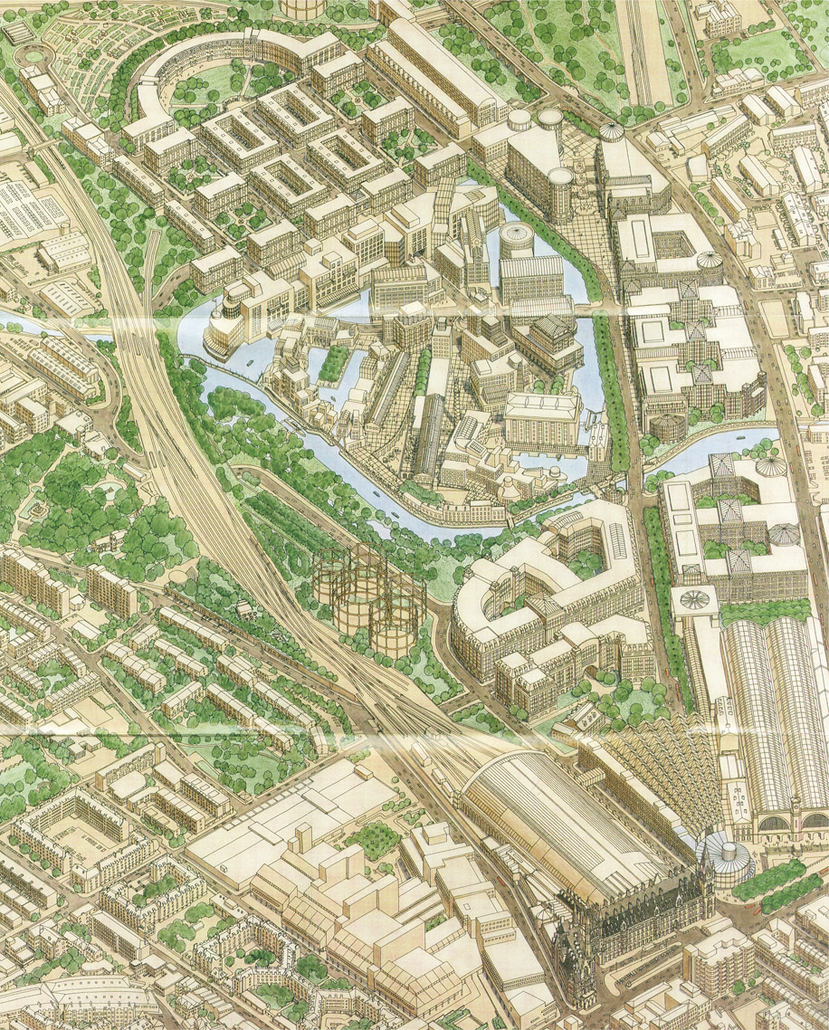 Figure 3.11: London Regeneration Consortium proposals from SOM masterplan (1989).