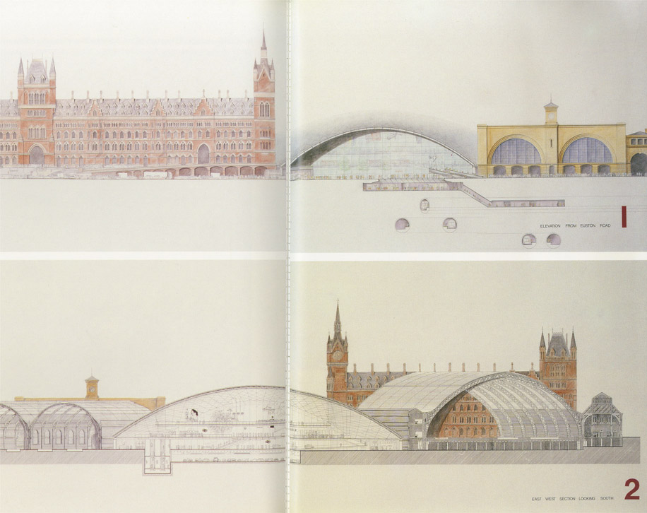 Figure 3.13: Proposals for new station concourse at King’s Cross (1989).