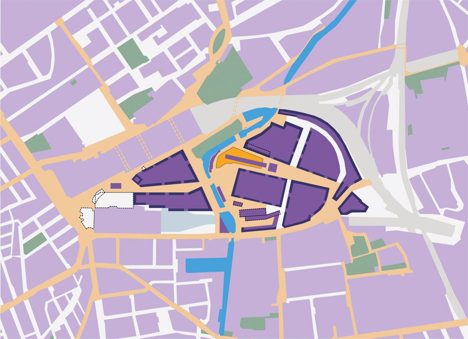 Figure 5.10: Refinement of masterplan into network of street blocks.