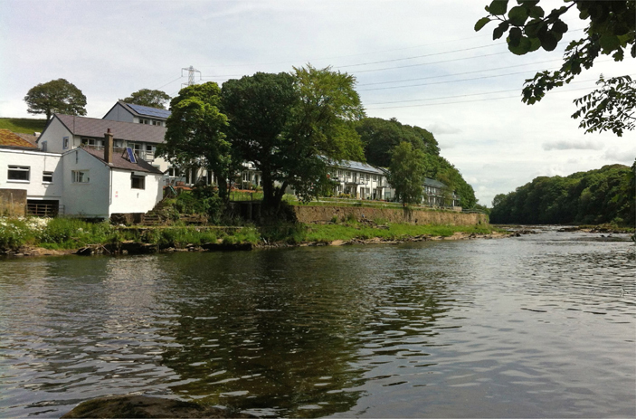 3.3.3 View of co-housing from across the River Lune.