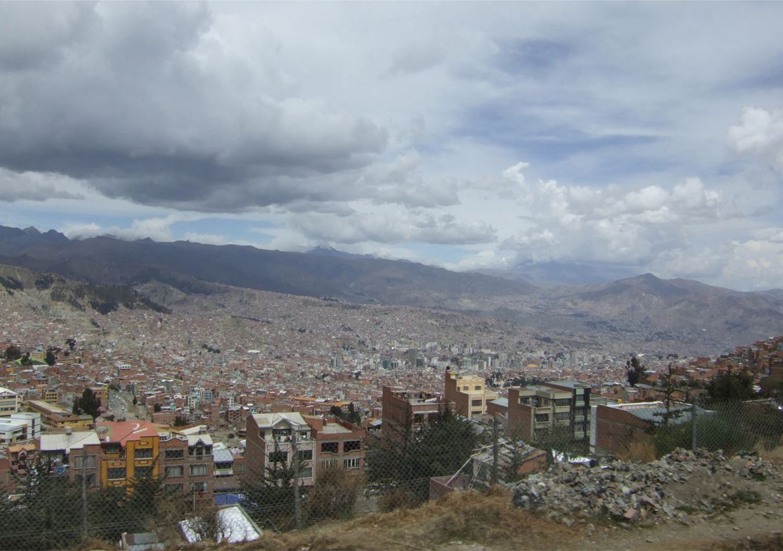 5.1.5 La Paz, showing the predominance of brick homes, unsuitable for the climate on the Altiplano.