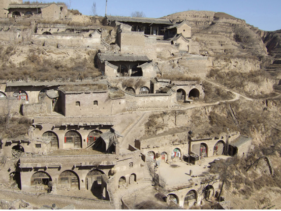 5.5.4 Vernacular yaodong cave dwellings in Lijiashan, Shanxi province.