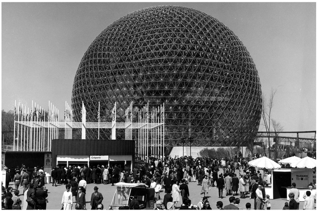 Figure 4.9 United States Pavilion, Île Sainte Hélène, Expo ‘67, Montreal by R Buckminster Fuller.