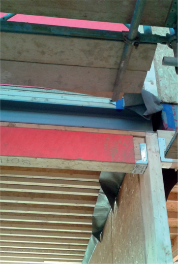 Figure 5.12 Intermediate floor timber cassette (left).