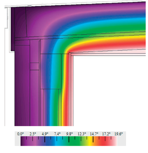 Figure 5.25 Heat flux diagram corresponding to Detail 5.6 (opposite).