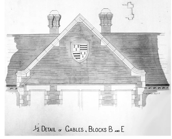 FIGURE 1.11, ABOVE, BOTTOM Detail drawing for Calais Gate, 1903.