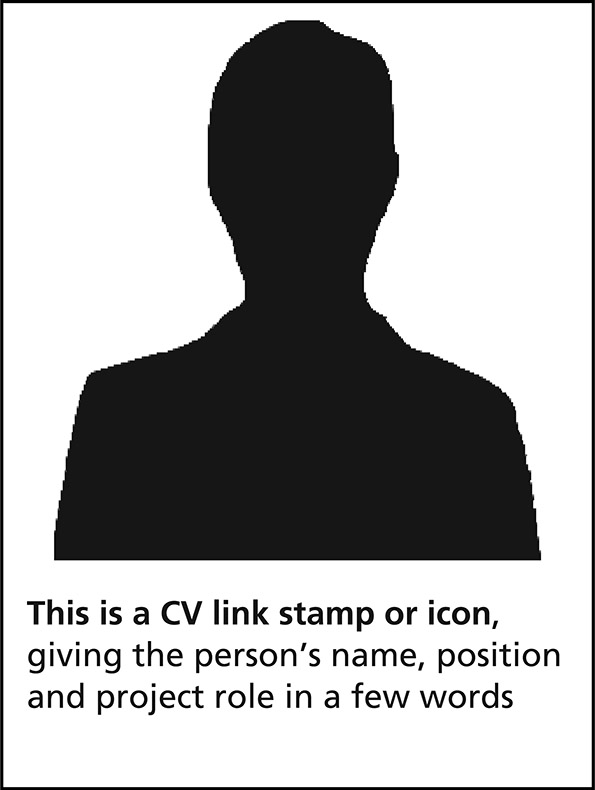 Figure 9.1: Typical format for a CV link stamp or icon