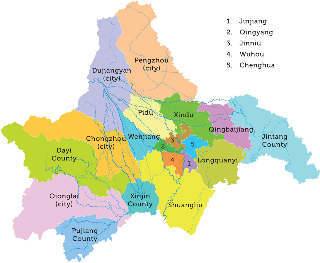 Figure 11.1: Map of Chengdu