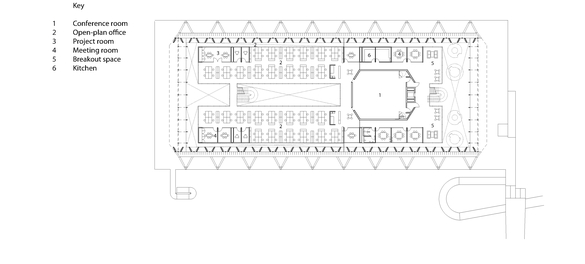 03 Mezzanine plan with main conference room