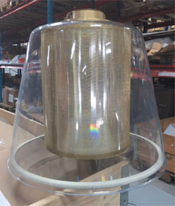 Figure 1.6 Sample of the style of lantern, with copper mesh, chosen for Narrow Way