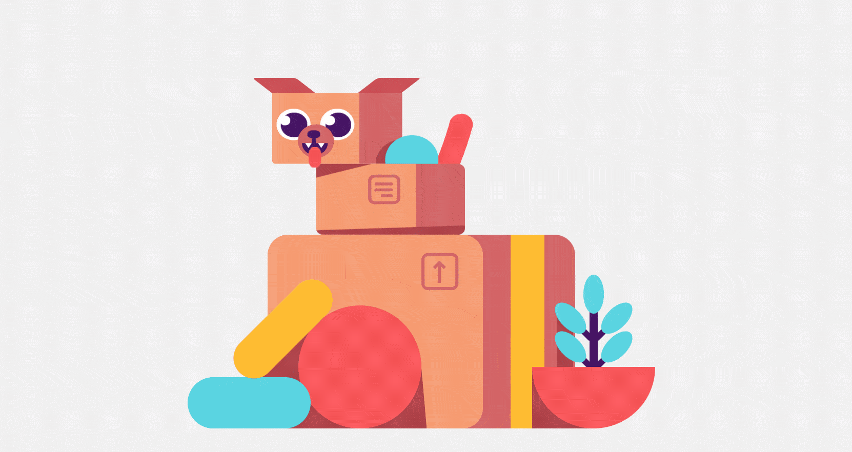An amazing CSS Box Dog animation created in pure CSS by the very talented Agathe Cocco