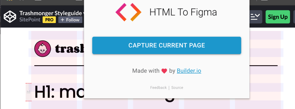 The HTML to Figma Plugin