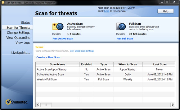 Snapshot of an antivirus software which is still an effective way to protect devices from attack.