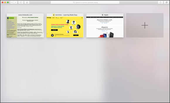 Screenshot of Tab Overview displaying 3 tabs and an Add Tab button.