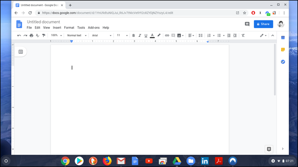 Snapshot of the Google documents.