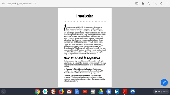 Snapshot of the Adobe Reader application.