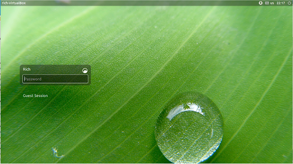 The figure shows a screenshot illustrating how graphical login screens on Linux are similar to those for Windows or macOS.