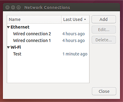 The figure shows a screenshot illustrating the Network Connections dialog box.