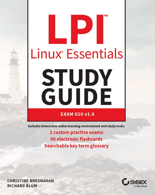 Cover: LPI Linux Essentials Study Guide, Third Edition by Christine Bresnahan