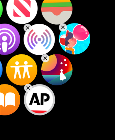 You can delete third-party apps from Apple Watch itself. Tap the little “X” to remove.