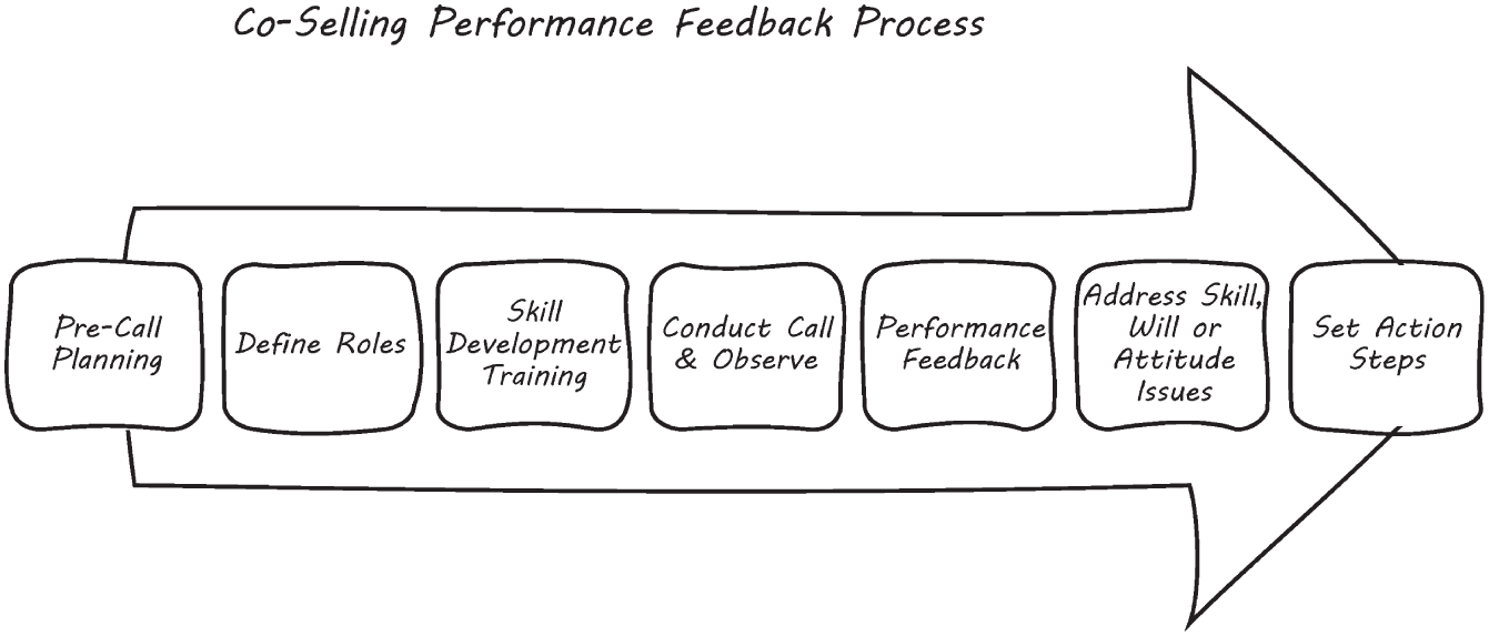 Schematic illustration of the Co-Selling Performance Feedback.