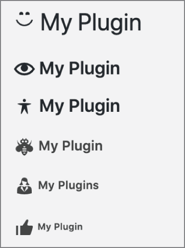 Illustration displaying custom dashicons class added to the <span> tag to identify the dashicon to be displayed.