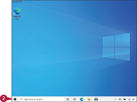 Snapshot of Windows Start menu.