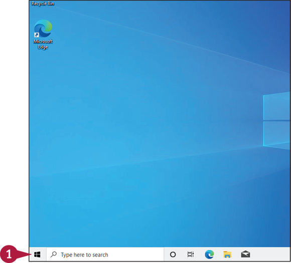 Snapshot of Windows Start menu.