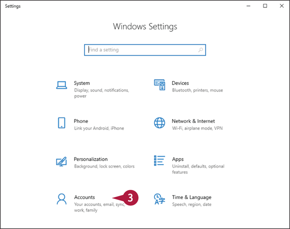 Snapshot of Windows opening the Settings app.