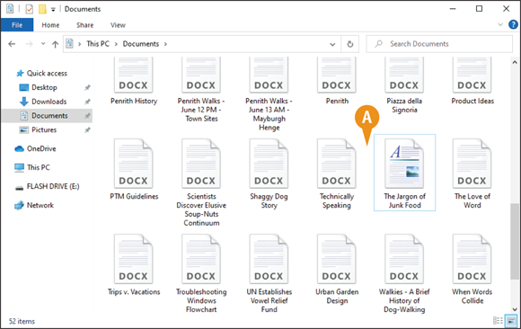 Snapshot of the page with files that indicate that the deleted file is missing.