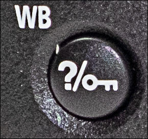 Image of the WB (Web Browser) button that gives access to a built-in help menu in your camera.