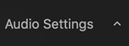 Image of the Audio Settings icon that invokes the audio settings for the Zoom desktop client.