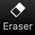 Image of the Eraser button icon that is used to erase prior annotations or parts of them.