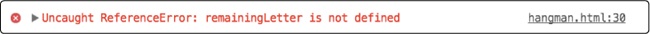 A JavaScript error in the Chrome console