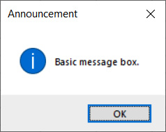 Figure 13.4 – Customized message box
