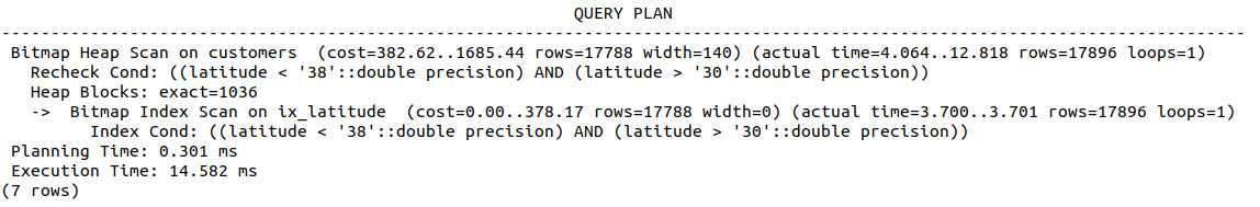 Figure 8.22: Query plan output containing additional EXPLAIN ANALYZE content
