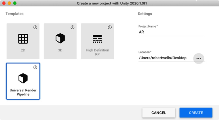 Figure 13.2 – Project creation wizard
