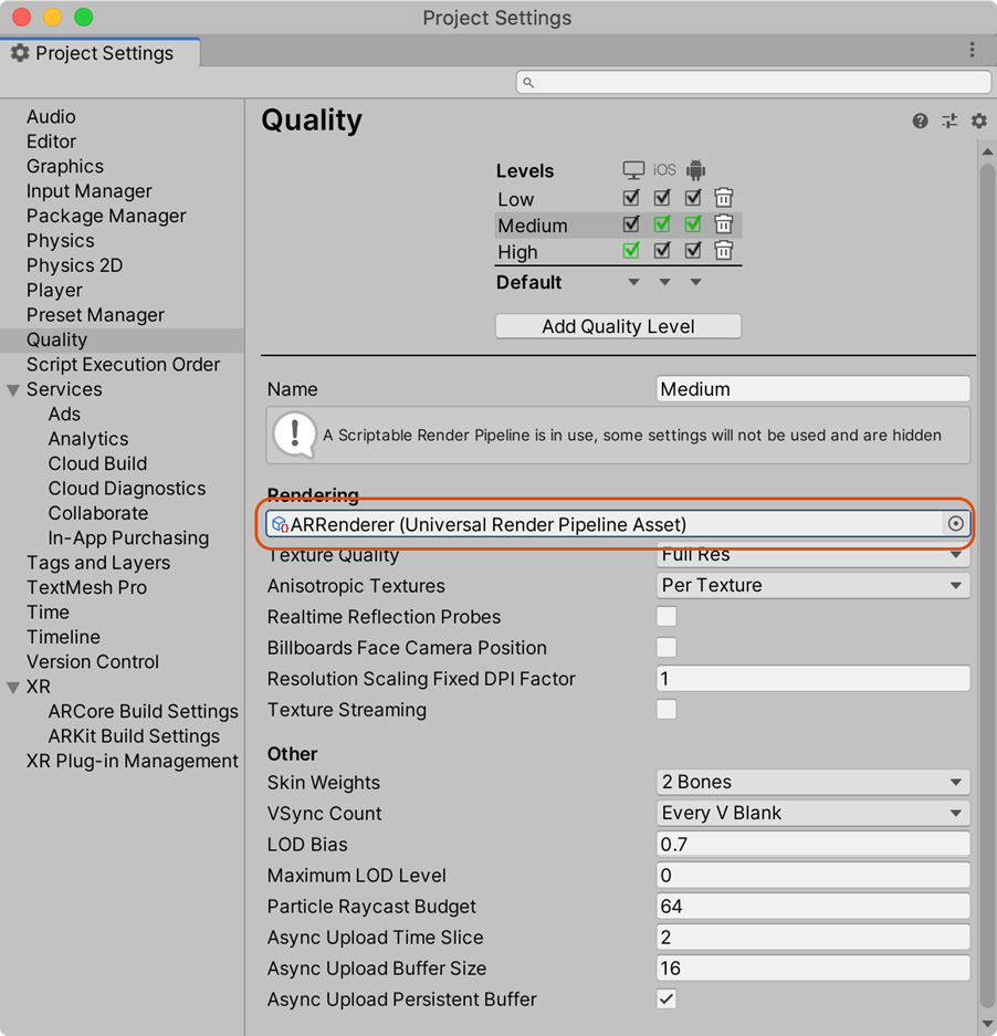 Figure 13.33 – Replacing the renderer
