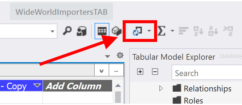 Figure 8.7 – The Process Table button
