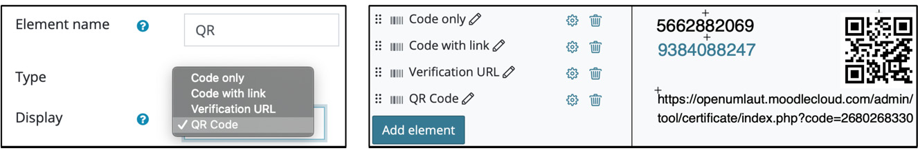 Figure 7.17 – Certificate element – Code
