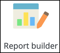 Figure 8.2 – The Report builder icon in the Workplace launcher
