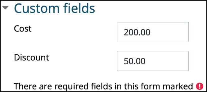 Figure 9.9 – Appointment custom fields I

