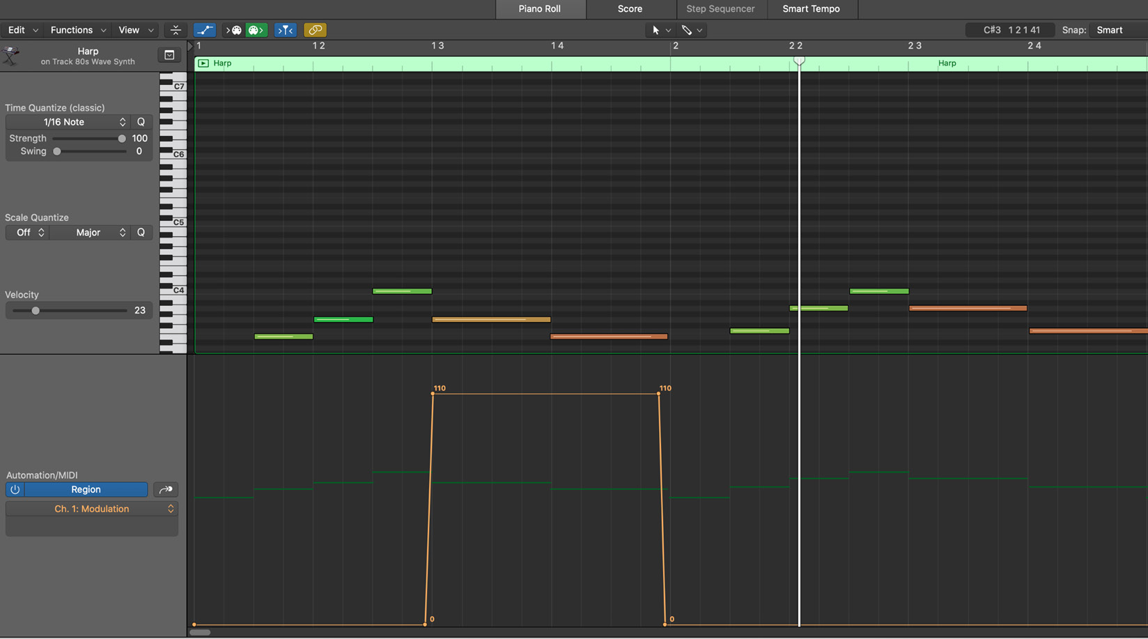 Figure 6.14 – Modulation control points
