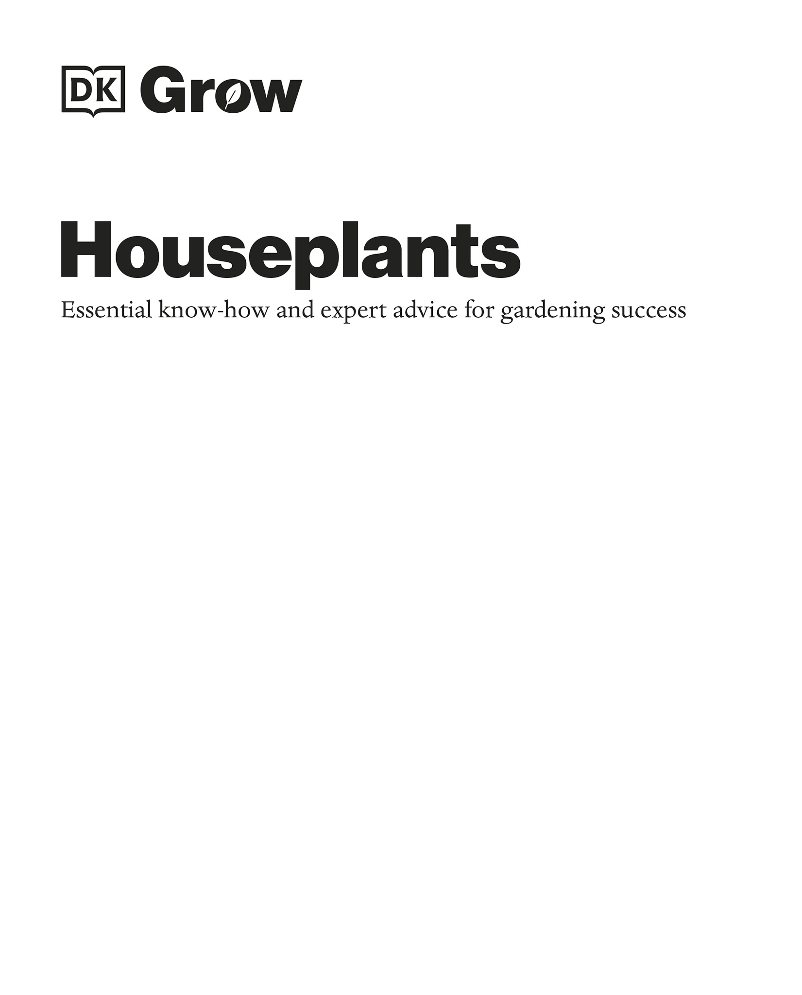half title for Grow Houseplants