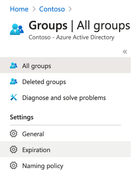 Figure 3.27 – Azure AD Groups in the Azure portal
