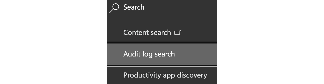 Figure 5.26 – Audit log search in the security and compliance center
